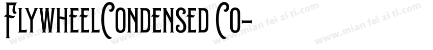FlywheelCondensed Co字体转换